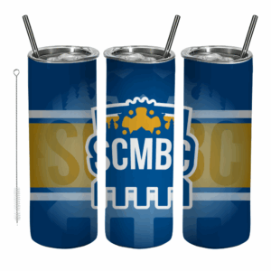 Blue And Yellow Background Tumbler